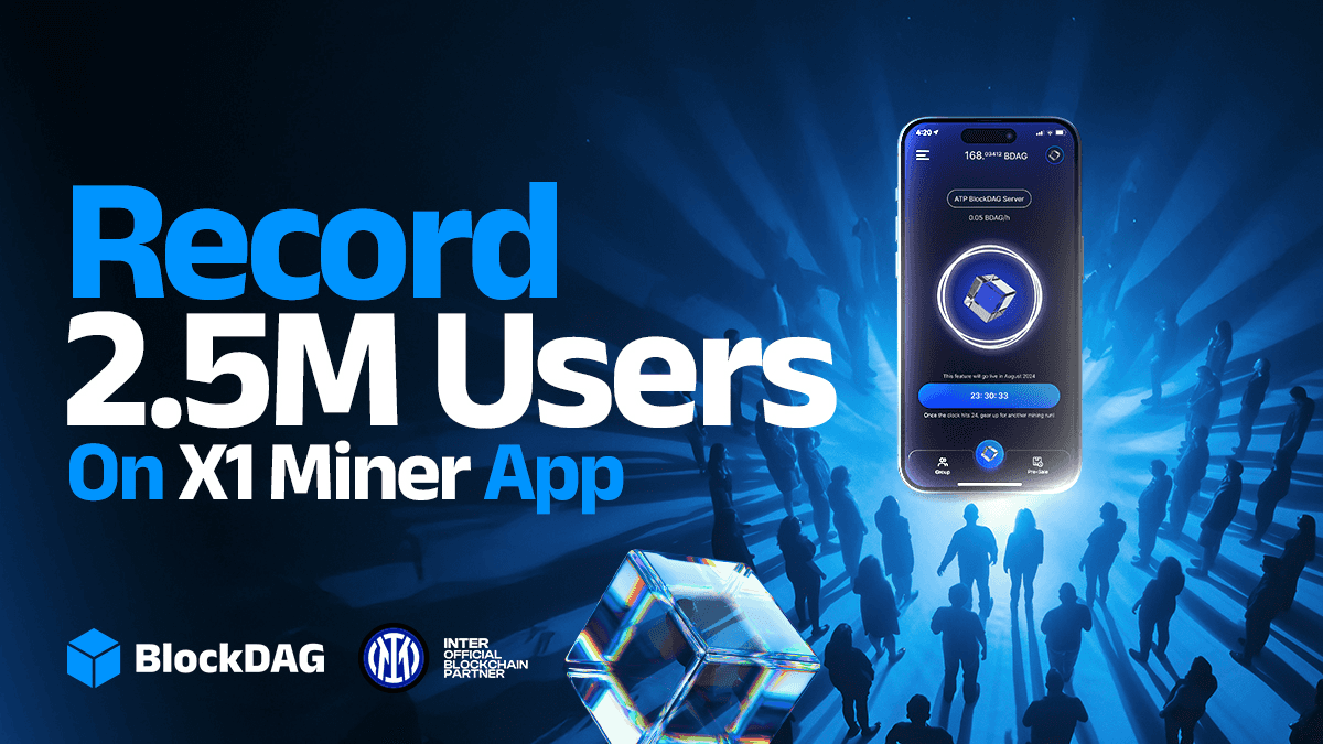 BlockDAG’s Presale Surge: 2.5M X1 Miner App Users Before Launch
