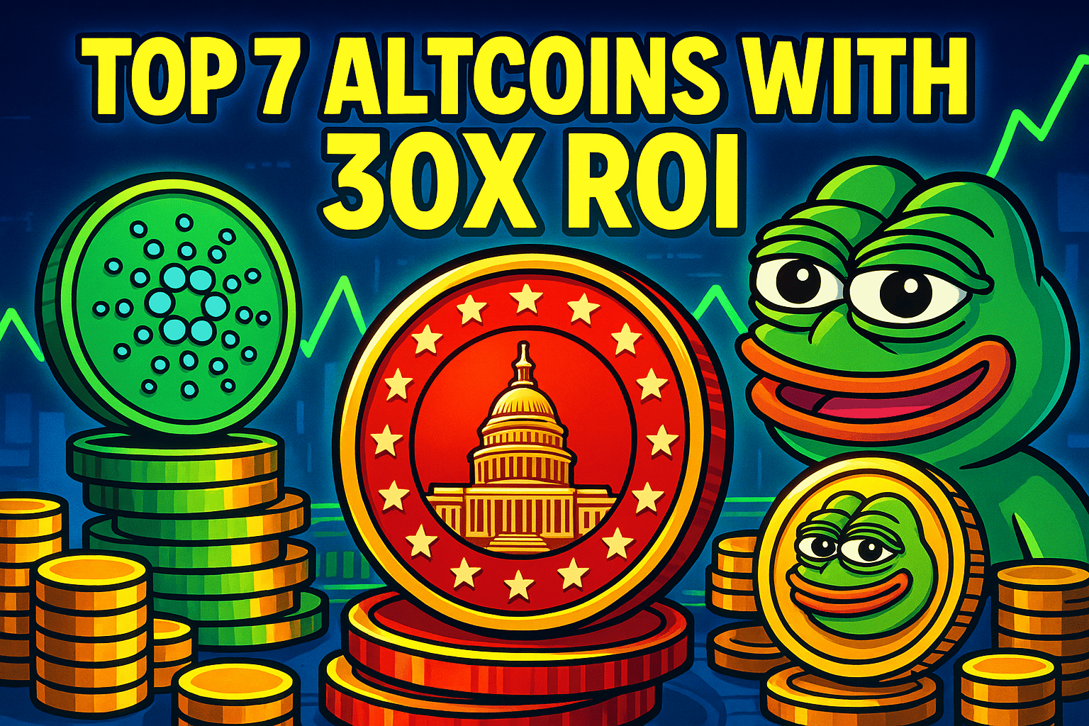 7 Altcoins With Massive Upside | Cardano, PEPE & MAGACOIN FINANCE Ranked